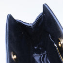 BOTTEGA VENETA INTRECCIATO Chain Bag Satin Velour Navy Gold Auth 196390A-18
