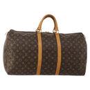 LOUIS VUITTON Monogram Keepall 55 Boston Bag M41424 LV Auth 196393A-1