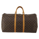 LOUIS VUITTON Monogram Keepall 55 Boston Bag M41424 LV Auth 196393A-2