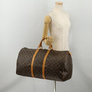 LOUIS VUITTON Monogram Keepall 55 Boston Bag M41424 LV Auth 196393A-21