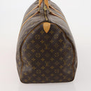 LOUIS VUITTON Monogram Keepall 55 Boston Bag M41424 LV Auth 196393A-4