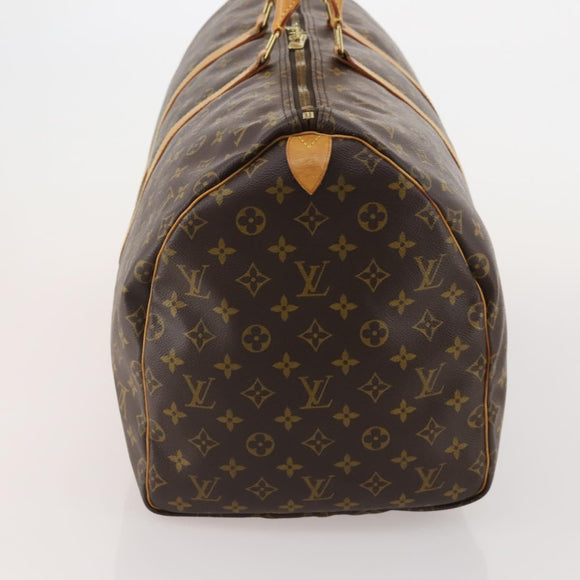 LOUIS VUITTON Monogram Keepall 55 Boston Bag M41424 LV Auth 196393A