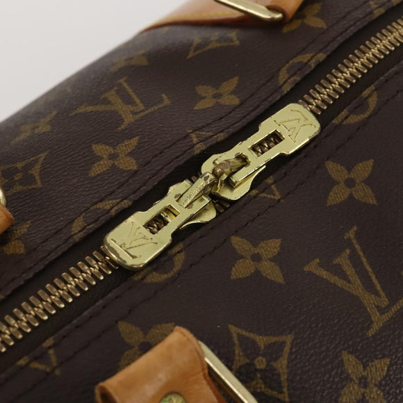 LOUIS VUITTON Monogram Keepall 55 Boston Bag M41424 LV Auth 196394