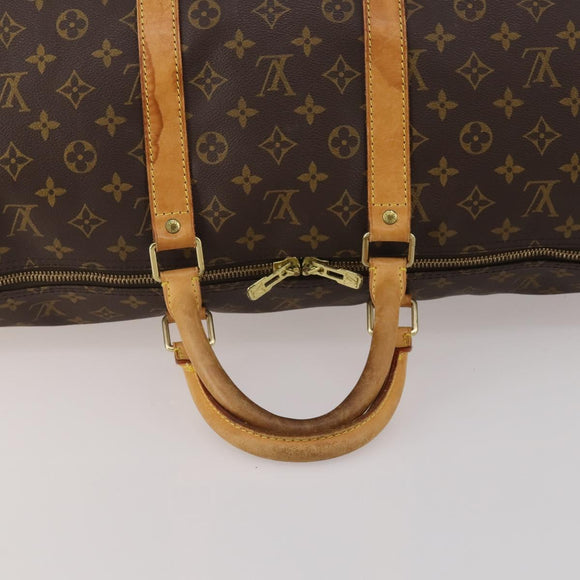 LOUIS VUITTON Monogram Keepall 55 Boston Bag M41424 LV Auth 196394