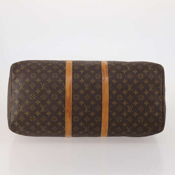 LOUIS VUITTON Monogram Keepall 55 Boston Bag M41424 LV Auth 196394