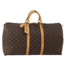 LOUIS VUITTON Monogram Keepall 55 Boston Bag M41424 LV Auth 196395V-1