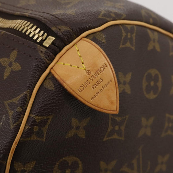 LOUIS VUITTON Monogram Keepall 55 Boston Bag M41424 LV Auth 196395V