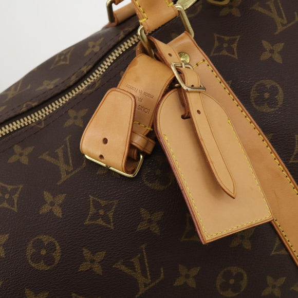 LOUIS VUITTON Monogram Keepall 55 Boston Bag M41424 LV Auth 196395V