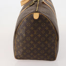 LOUIS VUITTON Monogram Keepall 55 Boston Bag M41424 LV Auth 196395V-4