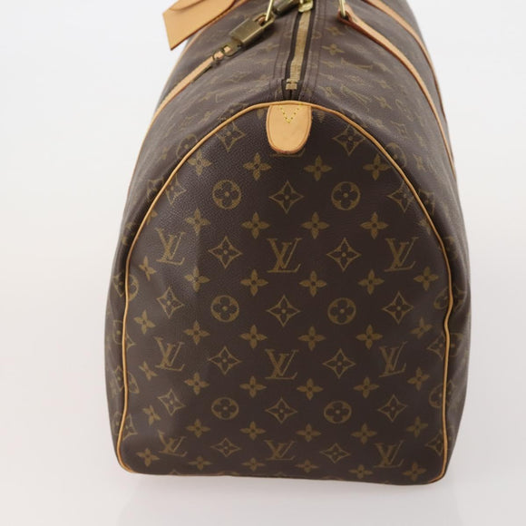 LOUIS VUITTON Monogram Keepall 55 Boston Bag M41424 LV Auth 196395V