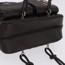 CHANEL Cambon Line Matelasse Hand Bag Leather Brown Silver CC Auth 196397SAV-6