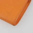 LOUIS VUITTON Epi Pochette Accessoires Pouch Orange Mandarin M5294H Auth 196401-10