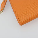 LOUIS VUITTON Epi Pochette Accessoires Pouch Orange Mandarin M5294H Auth 196401-11