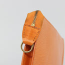 LOUIS VUITTON Epi Pochette Accessoires Pouch Orange Mandarin M5294H Auth 196401-12