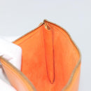 LOUIS VUITTON Epi Pochette Accessoires Pouch Orange Mandarin M5294H Auth 196401-15