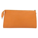 LOUIS VUITTON Epi Pochette Accessoires Pouch Orange Mandarin M5294H Auth 196401-3