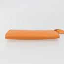 LOUIS VUITTON Epi Pochette Accessoires Pouch Orange Mandarin M5294H Auth 196401-7