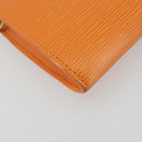LOUIS VUITTON Epi Pochette Accessoires Pouch Orange Mandarin M5294H Auth 196401-9
