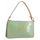 LOUIS VUITTON Monogram Vernis Lexington Pouch Baby Blue M91011 LV Auth 196402A-1