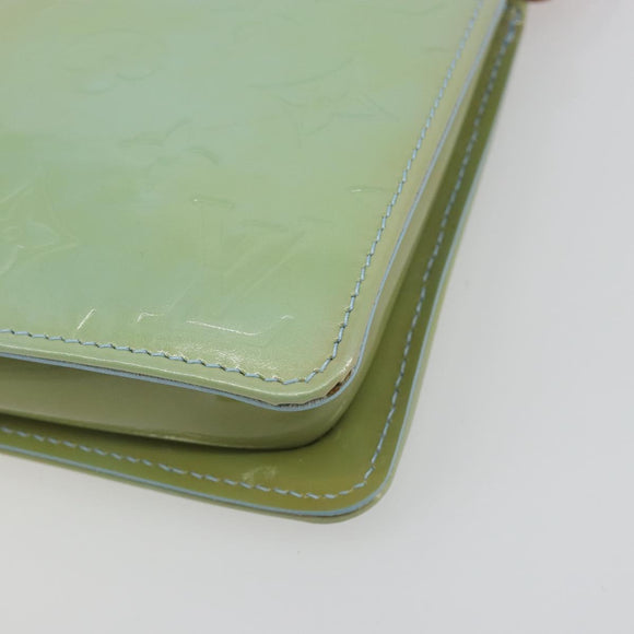 LOUIS VUITTON Monogram Vernis Lexington Pouch Baby Blue M91011 LV Auth 196402A