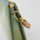 LOUIS VUITTON Monogram Vernis Lexington Pouch Baby Blue M91011 LV Auth 196402A-17