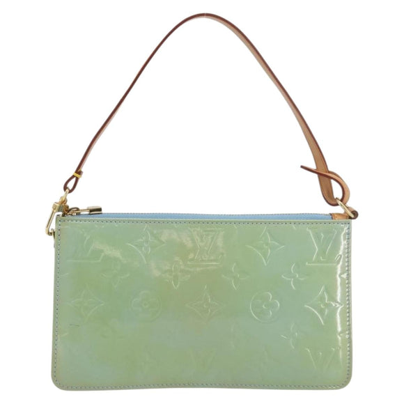 LOUIS VUITTON Monogram Vernis Lexington Pouch Baby Blue M91011 LV Auth 196402A
