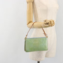 LOUIS VUITTON Monogram Vernis Lexington Pouch Baby Blue M91011 LV Auth 196402A-21