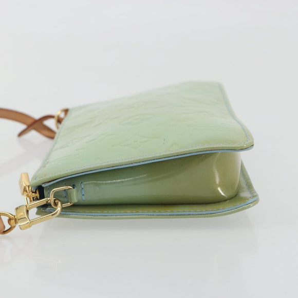LOUIS VUITTON Monogram Vernis Lexington Pouch Baby Blue M91011 LV Auth 196402A