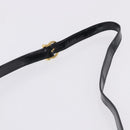 Salvatore Ferragamo Hand Bag Patent 2way Black Gold Tone Auth 196403-16
