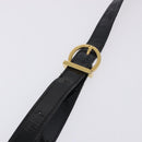 Salvatore Ferragamo Hand Bag Patent 2way Black Gold Tone Auth 196403-9
