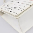 Christian Dior Diorama Chain Shoulder Bag Leather White Silver Auth 196404A-11