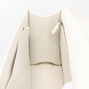 Christian Dior Diorama Chain Shoulder Bag Leather White Silver Auth 196404A-18