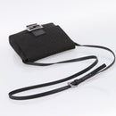 FENDI Zucchino Canvas Mamma Baguette Shoulder Bag Black 8BT075 Auth 196407A-7