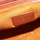 MCM Logogram Vicetos Boston Bag PVC Leather 2way Brown Gold Auth 196410-23