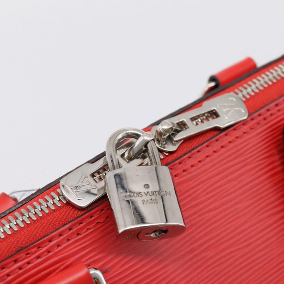 LOUIS VUITTON Epi Alma PM Hand Bag Red Coklico M41154 LV Auth 196411V