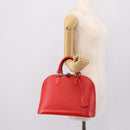 LOUIS VUITTON Epi Alma PM Hand Bag Red Coklico M41154 LV Auth 196411V-23