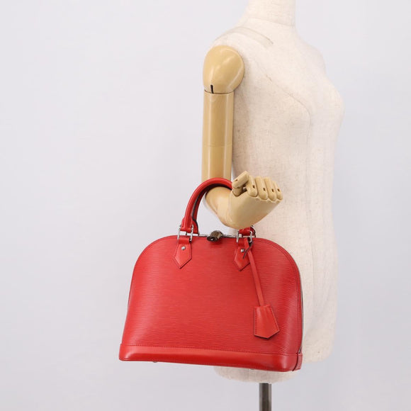 LOUIS VUITTON Epi Alma PM Hand Bag Red Coklico M41154 LV Auth 196411V