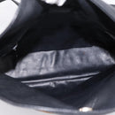 CELINE Shoulder Bag Leather Black Gold Tone Auth 196412-15
