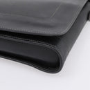 Christian Dior Shoulder Bag Leather Black Gold Tone Auth 196415-9