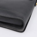 Christian Dior Shoulder Bag Leather Black Gold Tone Auth 196415-15
