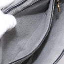 Christian Dior Shoulder Bag Leather Black Gold Tone Auth 196415-22