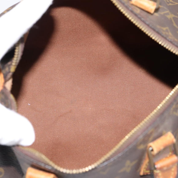 LOUIS VUITTON Monogram Speedy 25 Hand Bag M41528 LV Auth 196417