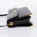 Christian Dior Shoulder Bag Leather Calf Skin Black Gold Tone Auth 196419A-3