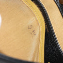 Christian Dior Calf Skin Hand Bag Leather Black Gold Tone Auth 196420-23
