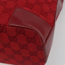 GUCCI GG Canvas Shoulder Bag Red Gold Tone 001 4204 Auth 196424A-14