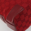 GUCCI GG Canvas Shoulder Bag Red Gold Tone 001 4204 Auth 196424A-15