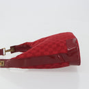 GUCCI GG Canvas Shoulder Bag Red Gold Tone 001 4204 Auth 196424A-4