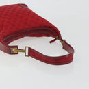 GUCCI GG Canvas Shoulder Bag Red Gold Tone 001 4204 Auth 196424A-7