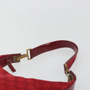 GUCCI GG Canvas Shoulder Bag Red Gold Tone 001 4204 Auth 196424A-8