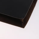 LOEWE Shoulder Bag Suede Dark Brown Gold Tone Auth 196425A-16